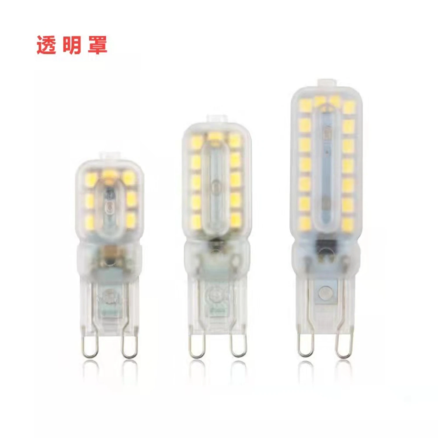 조광 가능한 AC 220V LED 램프, SMD2835 스포트라이트 샹들리에 조명 교체, 할로겐 램프, 3W, 5W, G9 전구, 20W, 30W, 10 개
