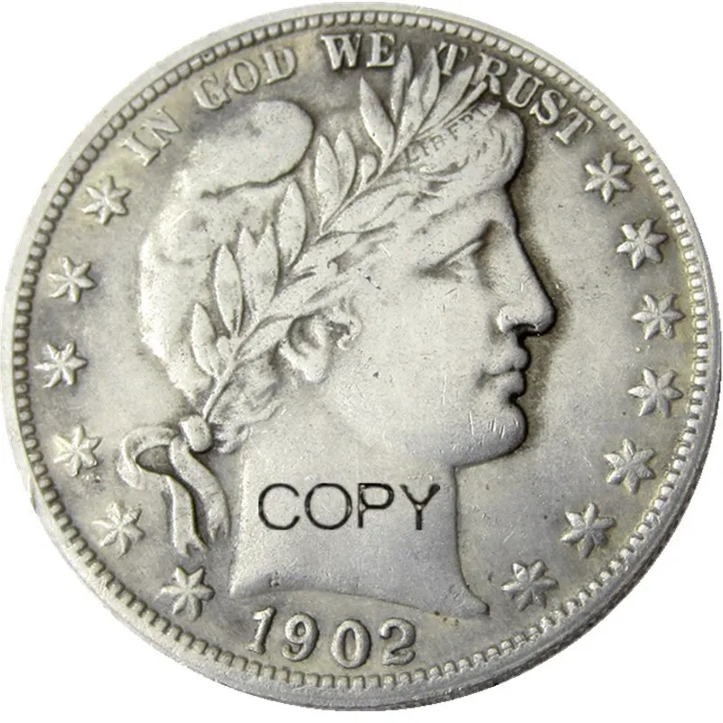 

US 1902POS Barber Half Dollar Silver Plated Copy Coins