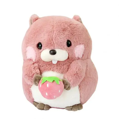 Pink 40cm Милый хомяк, закуска, плюшевая подушка, подушка, игрушка для детей, подарок на день рождения, декоративная сумочка, цветочная игрушка, забавный подарок для детей - Цвет: Pink 40cm