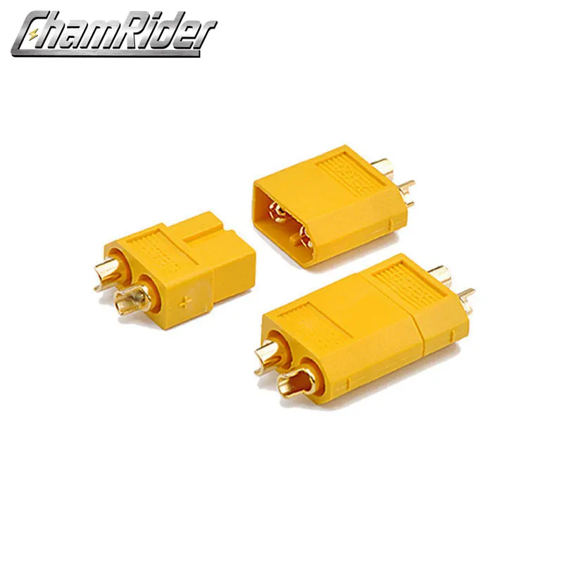 Комплект штекерных разъемов Amass XT60 XT90 папа и мама для монтажа панелей|connector male|kit