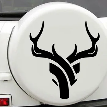 

Drop Shipping Antlers Car Stickers Vinyl Decal For Rearview Mirror Car Head Engine Cover Windows Decoration