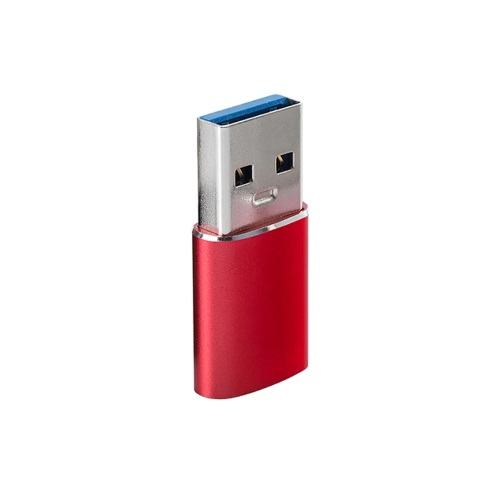 OTG type-C Женский USB 3,1 Мужской конвертер адаптер для компьютера мобильного телефона type-C OTG USB адаптер usb type c - Цвет: Красный