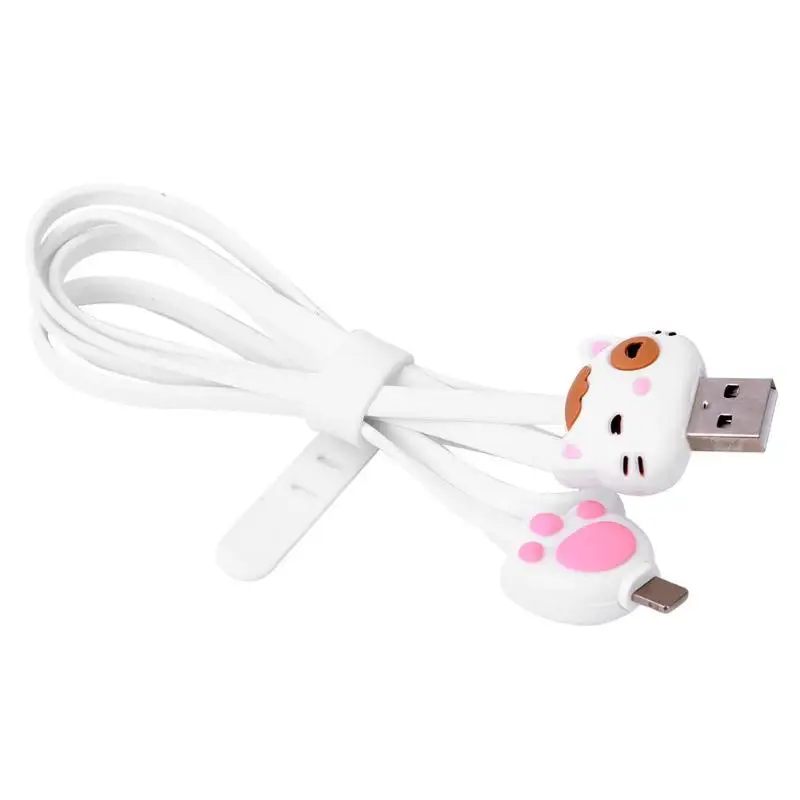 LOFTER мультфильм милый 8 Pin Зарядка через usb кабель 2.1A быстрое зарядное устройство передачи данных кабель провод линия для Мобильный телефон Apple