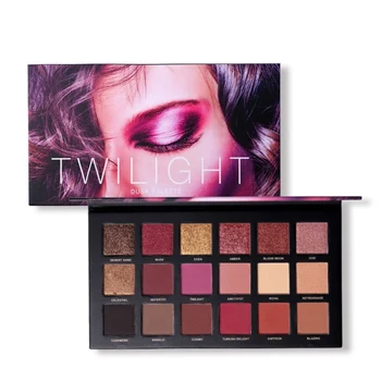 

Eyes Cosmetic 18 Color Twilight & Dusk Eyeshadow Makeup Palette Shimmer& Glitter Powder Matte Eye Shadow Make Up