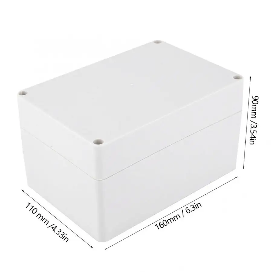 Outdoor Waterproof Junction Box ABS Security Power Supply Case 160 x 110 x 90mm IP65 Junction Enclosure