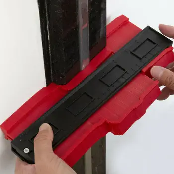 

5 Shape Contour Duplicator Profile Gauge Tiling Laminate Tiles Edge Shaping Solid Tiling Template Tool 2020