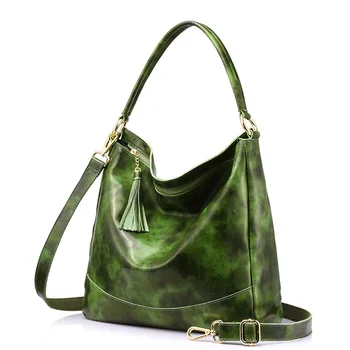 

REALER women handbags genuine leather cross-body shoulder bags female large hobos totes messenger bags for ladies shoulder bag
