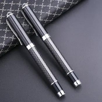 

Creative Luxury Custom Logo Rollerball Pen Black Business Office Signature Gel Pens Thing School Stationery Personalise Material