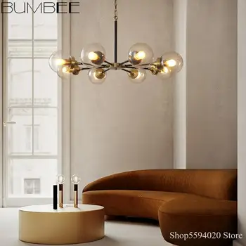 

Nordic Simple Ball Chandelier Modern Living Room Luminaire Suspendu Hanging Lamp AtmosphericIndustrial Lighting Loft Fixtures