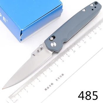 

JUFULE Made 485 Mark M390 Blade Nylon fibre handle Copper washer folding Fruit Utility Pocket Survival hunt EDC camp Tool knife