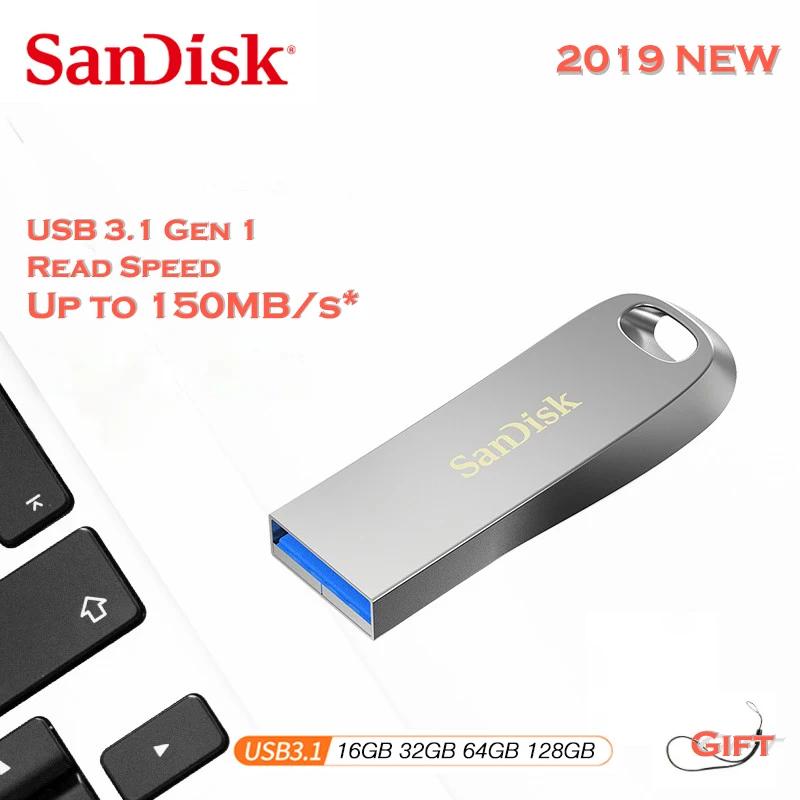 SanDisk USB флеш накопитель 128ГБ до 150 МБ/с./с скорость чтения ручка CZ74 64 ГБ Флешка 32 Гб 3 1