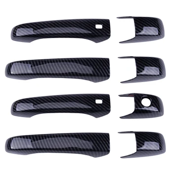 

Carbon Fiber Style ABS Door Handle Cover Trim Frame Decoration Fit for Jeep Grand Cherokee 2011 2012-2020 Patriot 2007 2008-2017
