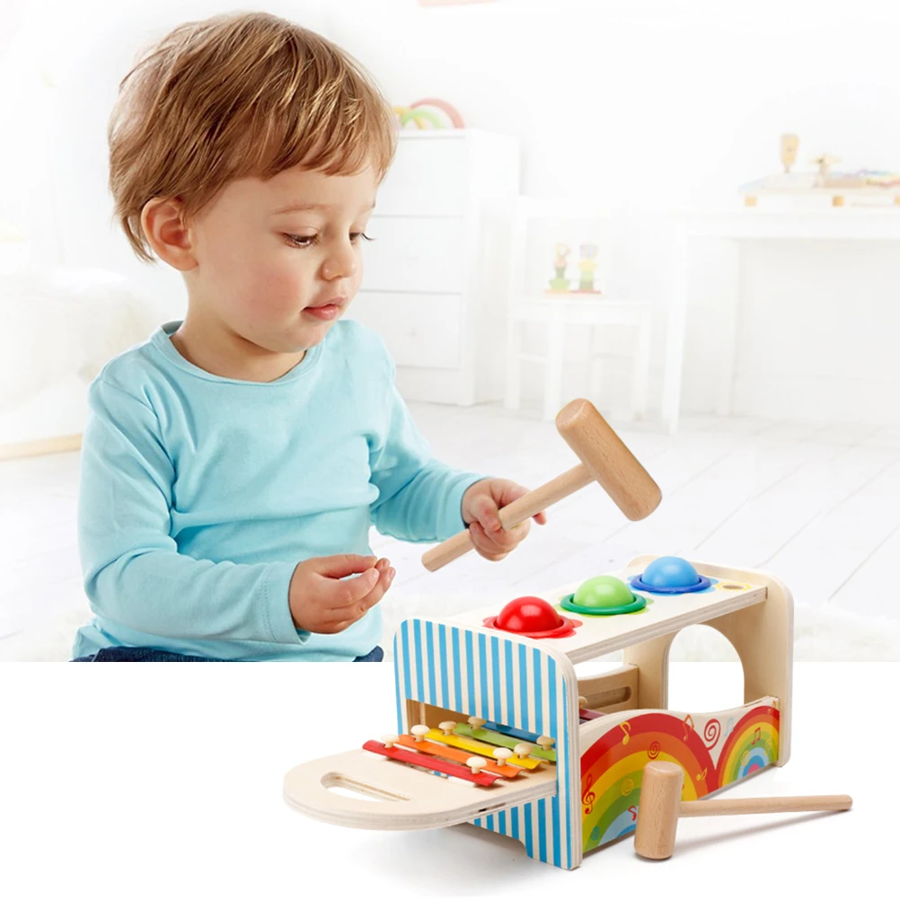 wooden music table baby