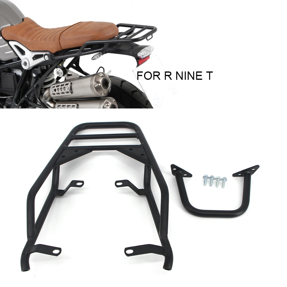 

Motorcycle Rear Seat Luggage Carrier Rack Fender Saddlebag Cargo Shelf For BMW R Nine T NineT Pure Racer Scrambler 2014 - 2018
