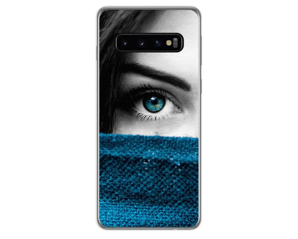 Гелевый Чехол из ТПУ для Samsung Galaxy S10 Plus дизайнерские рисунки глаз | Мобильные
