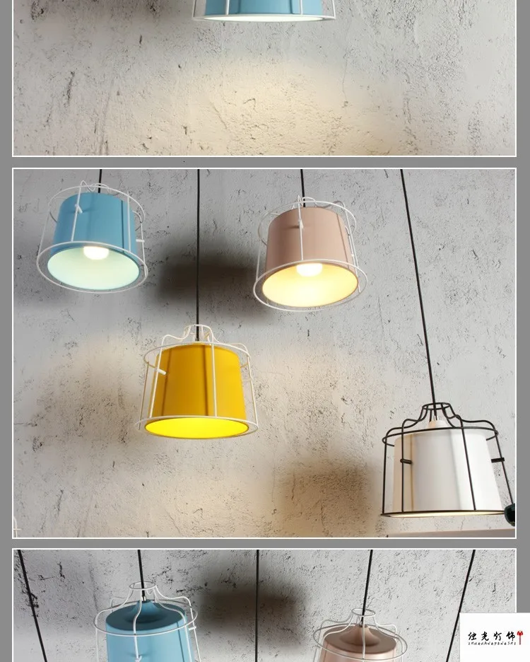 Nordic простой бар подвесной светильник цветной ресторан, спальня, прикроватные светильники, современное искусство и креативное освещение