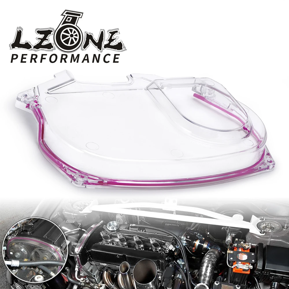 Lzone Clear Cam Gear Timing Belt Cover Pulley For Mitsubishi Lancer