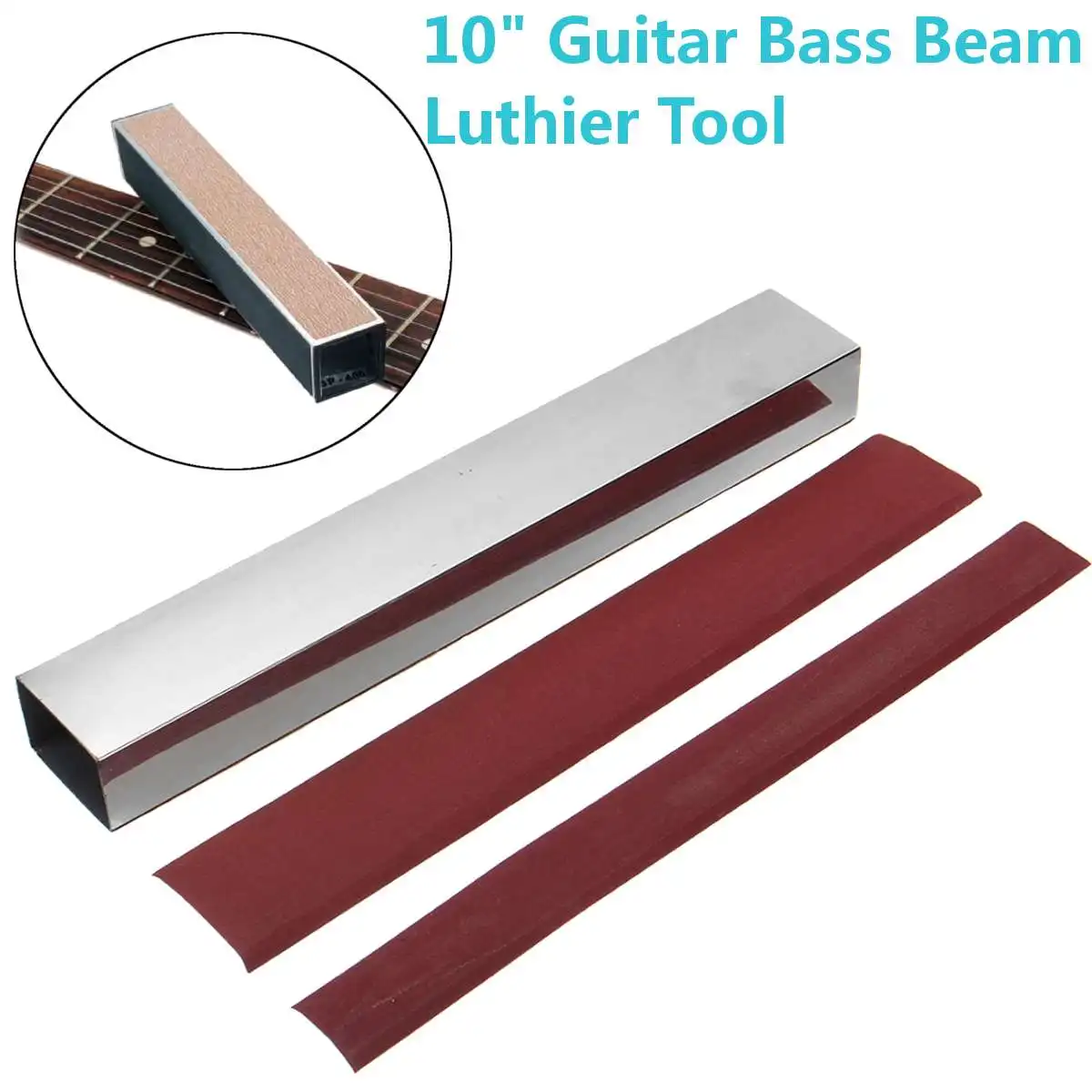 Guitar Bass Neck Sanding Tool Guitar Fret Leveler Leveling Aluminum Alloy Beam Luthier Tools Sandpaper Guitar Parts Accessories|Guitar Parts & Accessories| - AliExpress