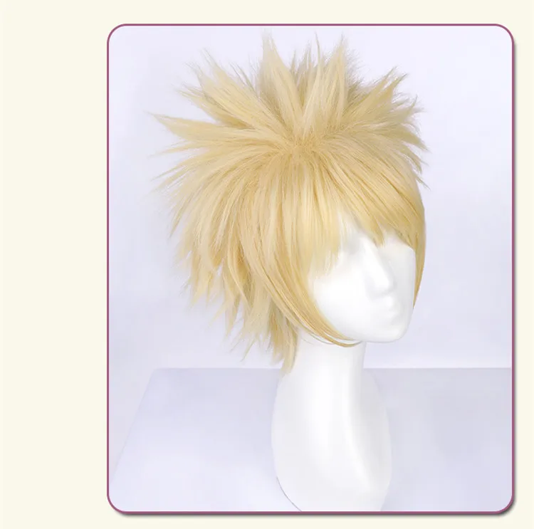 Wig Костюм кацуки для косплея «My Hero Academy Bakugo», повседневные Костюмы, маскарадный костюм в стиле аниме, маленький свитшот с героем+ футболка - Цвет: Wig
