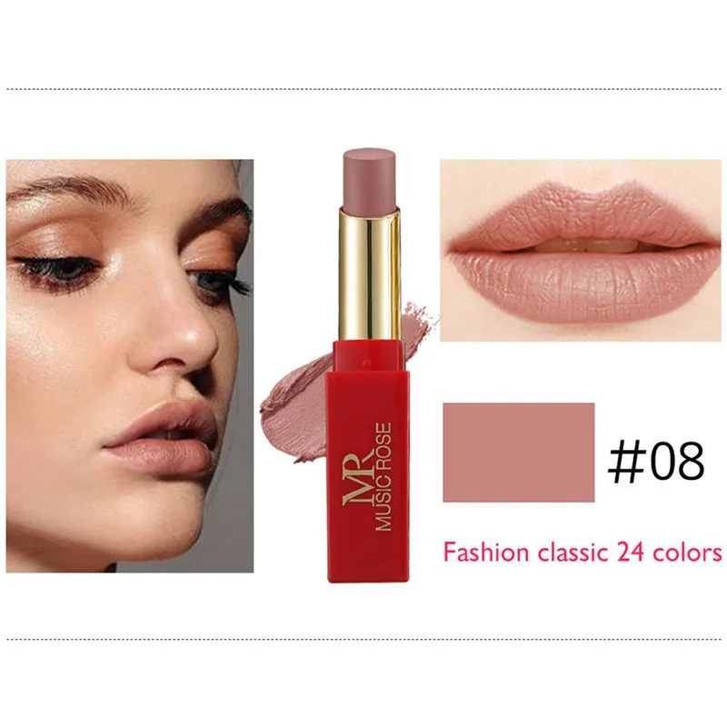

Profissional Lipsticks Easy to Wear Waterproof Long Lasting Lipstick Matte Lips Makeup Cosmetics New Pigmented Lipsticks