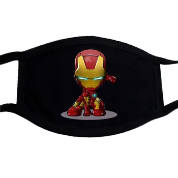 

Mouth Mask Sipder Man Cartoon Anime Hip Hop Mask Unisex Washable Black Bilayer Keep Warm Dustproof Face Mouth Muffle Masks