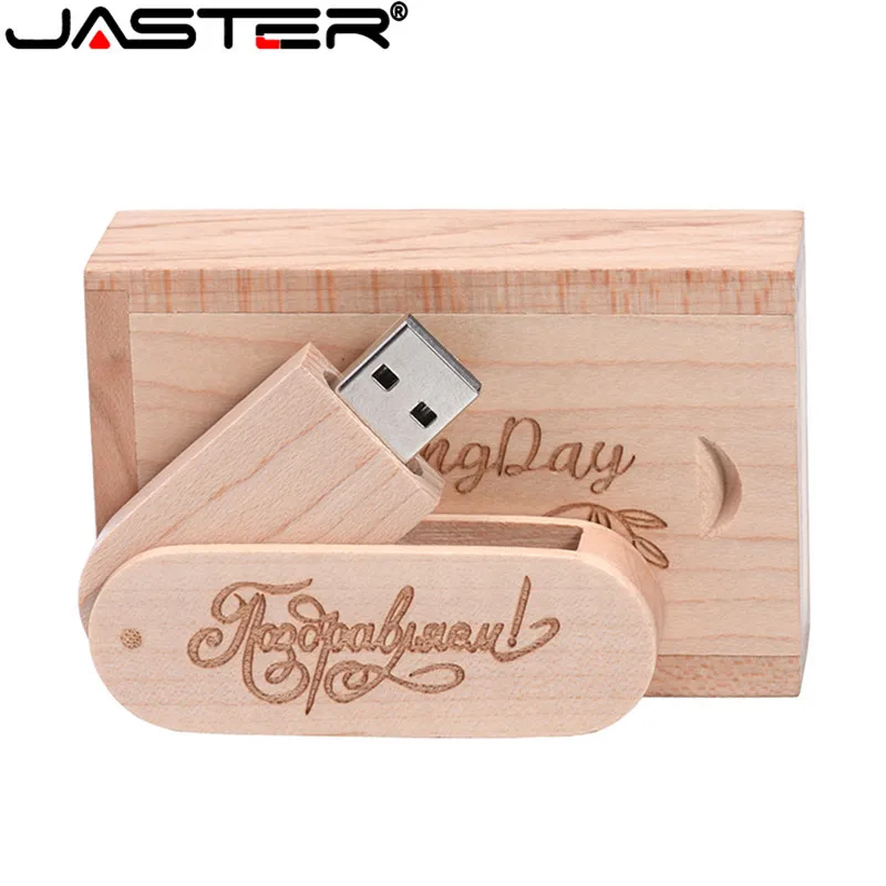 JASTER(более 10 шт. бесплатный логотип) Деревянный USB+ коробка USB флэш-накопитель 64 Гб 16 г 32 Гб карта памяти для фотографии свадебный подарок
