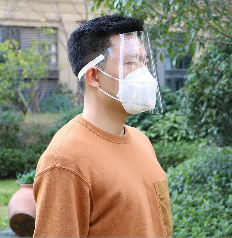 1 шт. прозрачный Регулируемый Полнолицевой защитный откидной козырек
