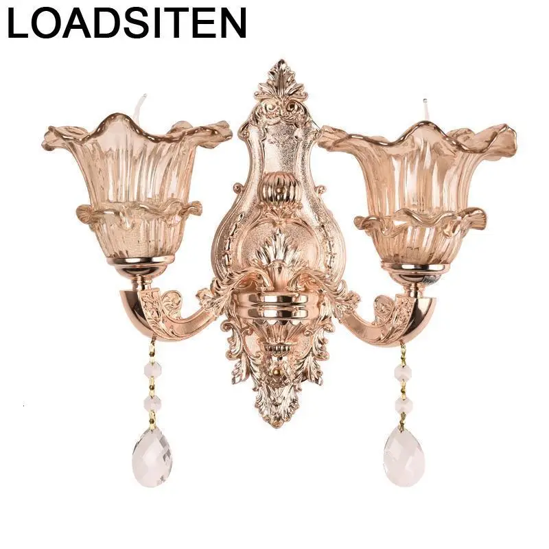 Бра Wandlampe зеркало Cama Lampara De Interior Aplique Luz Pared аппликация Murale Wandlamp Хрустальный потолочный светильник настенный светильник для спальни