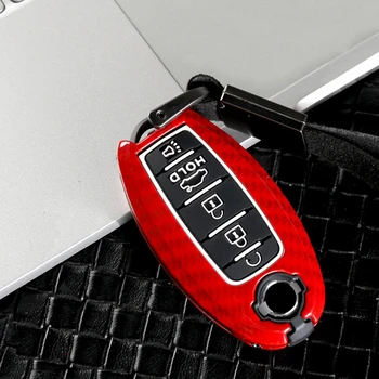 

Silicone+Carbon Fiber Car Key Cover Case For Nissan teana j32 Qashqai X-Trail Sentra Murano Note Juke Altima Kathy Maxima Patrol