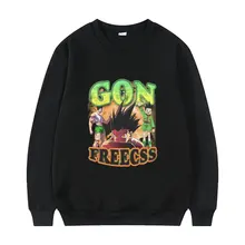 

Anime New HUNTER×HUNTER Sweatshirt GON FREECSS Graphics Print Streetwear Japan Manga Style Pullover Men Women Casual Sweatshirts