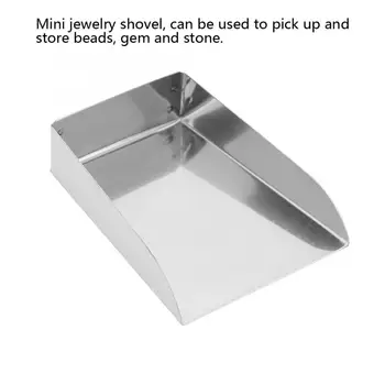

Stainless Steel Mini Shovel Jewelry Beads Gem Stone Pick up Storage Tool DIY Jewelry Aids DIY Hademade Jewelry Making Accessory