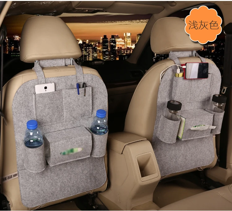 AAG войлок, органайзер для хранения на заднем сиденье автомобиля, сумка для хранения, одноцветная, для детей, для путешествий, настольный поднос, Детская автомобильная сумка для хранения, держатель