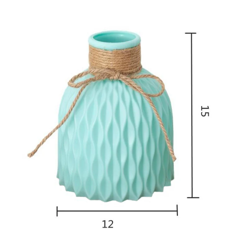 European-style Plastic Vase Home Decoration Anti-ceramic Wedding Decoration Unbreakable for Artificial Flower Creativity Home
