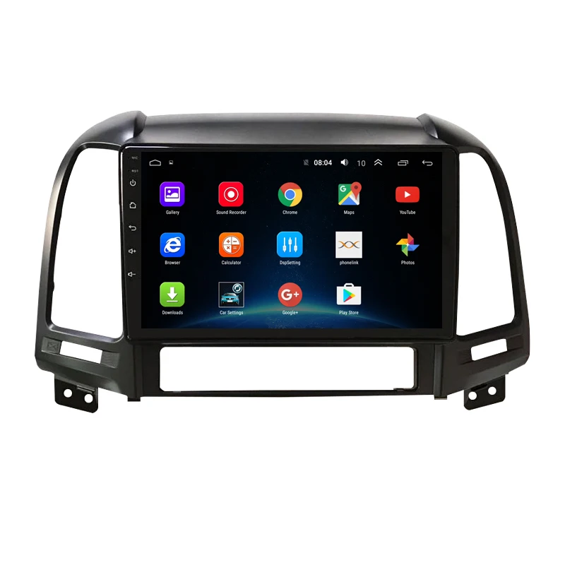" 2.5D ips Android 8,1 автомобильный DVD мультимедийный плеер gps для hyundai Santa Fe 2006 07 08 09 10-2013 аудио DSP 32EQ Радио Навигация