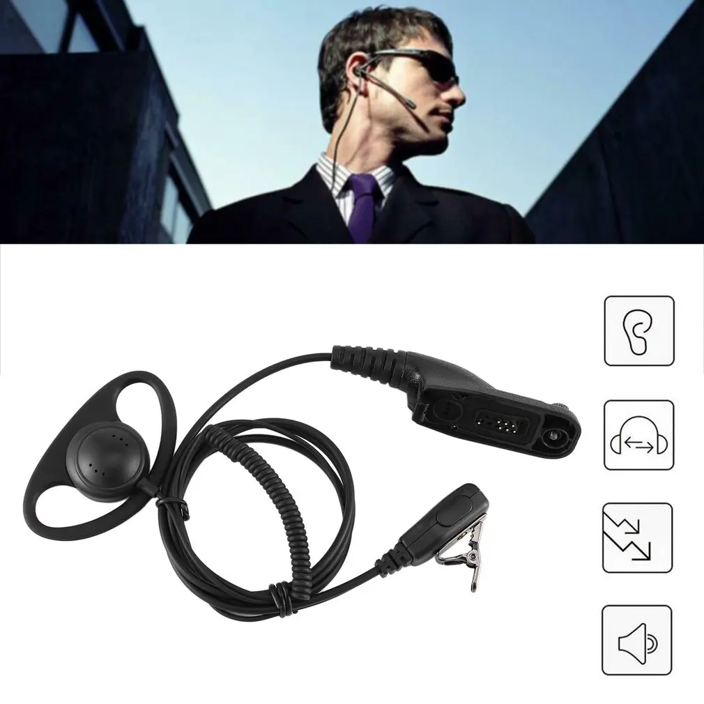 Подвески для ушей с микрофон PTT для Motorola mototrbo Xpr-6300 Xpr-6350 Xpr-6380 Xpr-6500 удобные