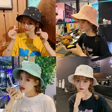 Мультяшная уличная Панама, хлопковая рыболовная Солнцезащитная Панама для мужчин и женщин, повседневные рыбацкие шляпы