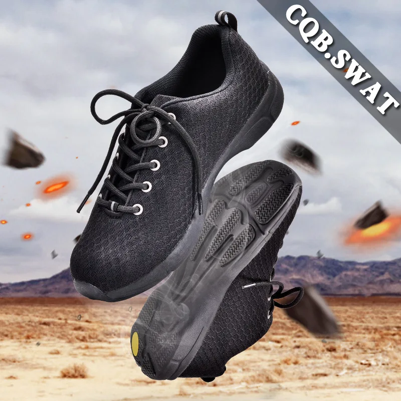 

Flying Wolf Summer Ultra-Light Combat Boots Training Shoes Shock Absorption Anti-slip Light Hiking Shoes Summer