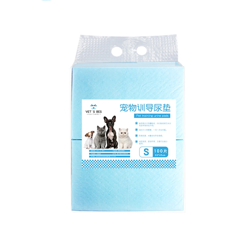 

100Pcs Pet Training and Puppy Pads Super Absorbent Pet Diaper Dog Training Pee Pads Healthy Clean Wet Mat For Dog Cat