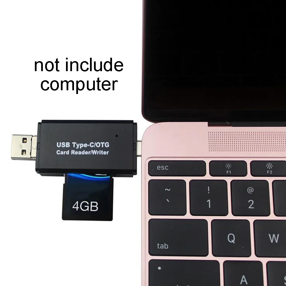 Разъемы ABS для Android 3 в 1 USB 2,0 высокоскоростной Универсальный удлинитель TF/type-c кардридер многофункциональный ОТГ компьютера