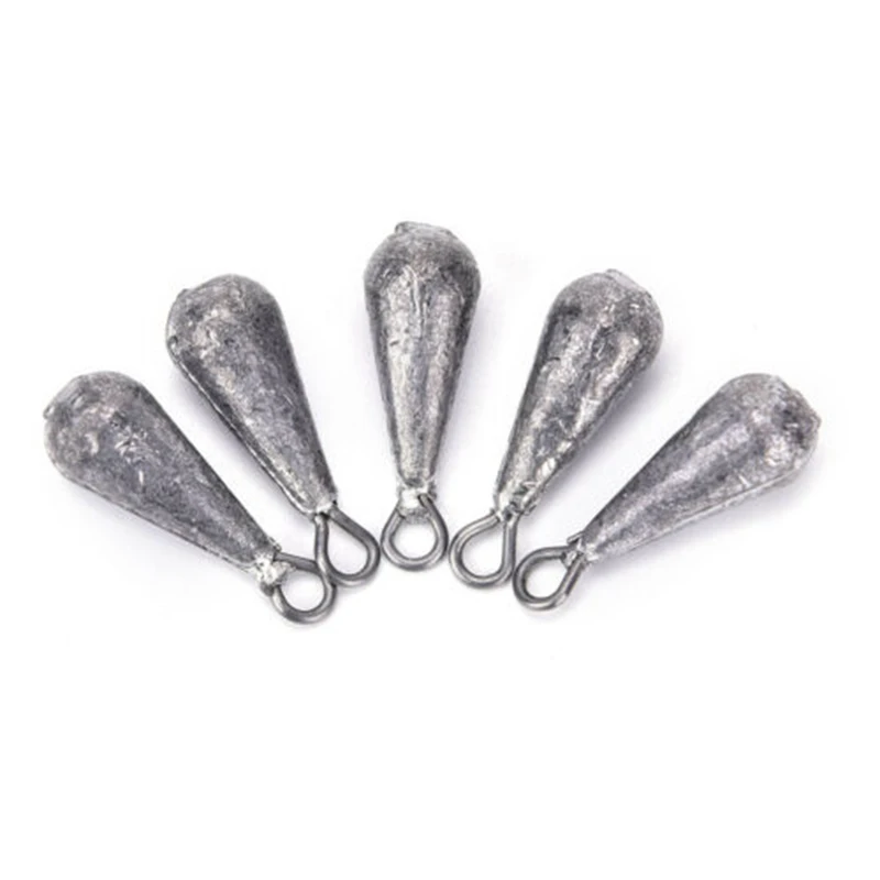 

50Pcs 10G Water Drop Shape Weights Lead Fall Sinker Fishing Tear Drop Shape