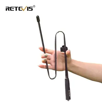 

Retevis HA02 Foldable Tactical Antenna SMA-F Airsoft Game Walkie Talkie Antenna For Baofeng UV-5R UV-82 Ailunce HD1 RT29 H777