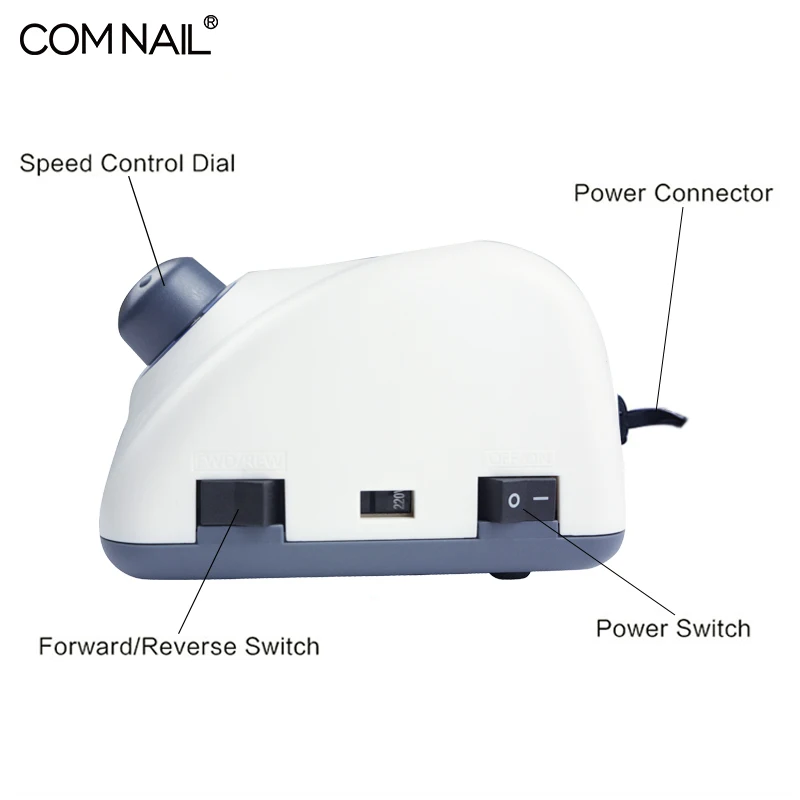 Электрический сверлильный станок Comnail 65 Вт 35000 об./мин, сильный 210 105L 2,35 мм, маникюр, педикюр, пилка для ногтей, оборудование для дизайна ногтей