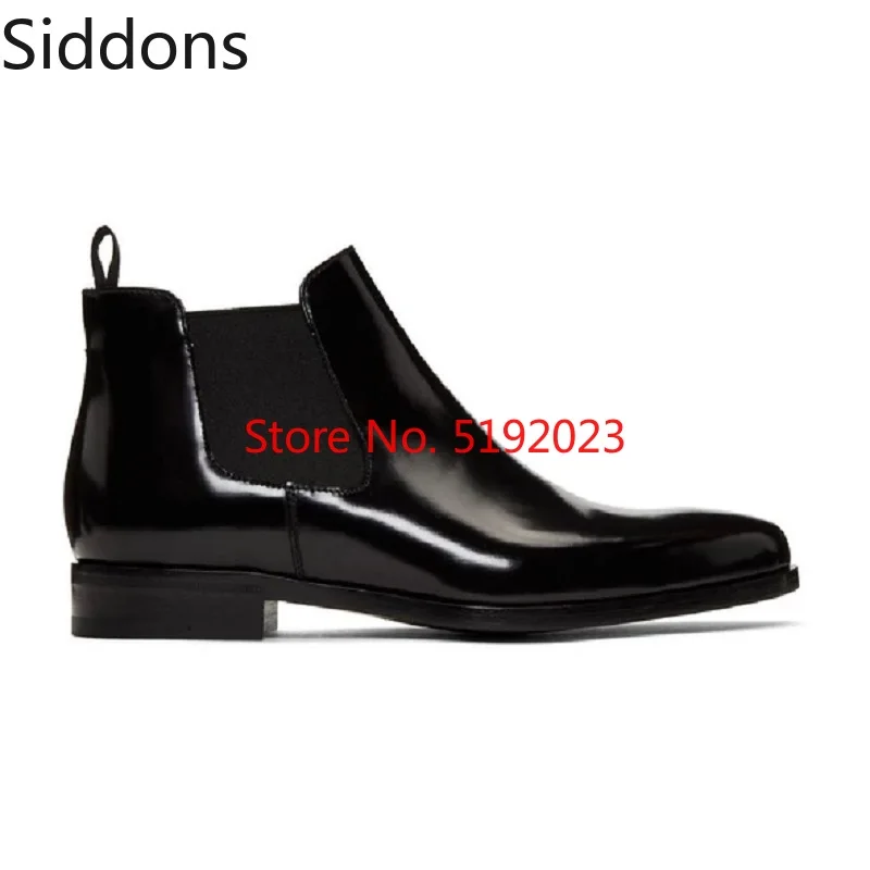 Зимние Модные мужские слипоны в британском стиле Свадебные короткие ботинки «Челси» из искусственной кожи мужская повседневная обувь; Zapatos De Hombre; D170
