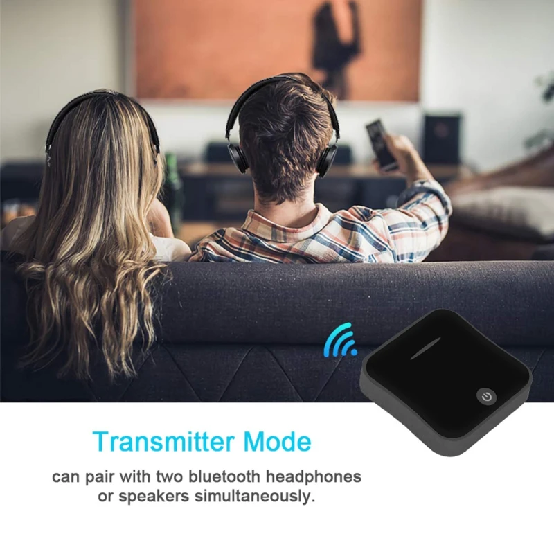 Bluetooth 5,0 передатчик приемник адаптер 2-в-1 Беспроводной Музыка Аудио-адаптер для ТВ портативных ПК стерео наушники Динамик