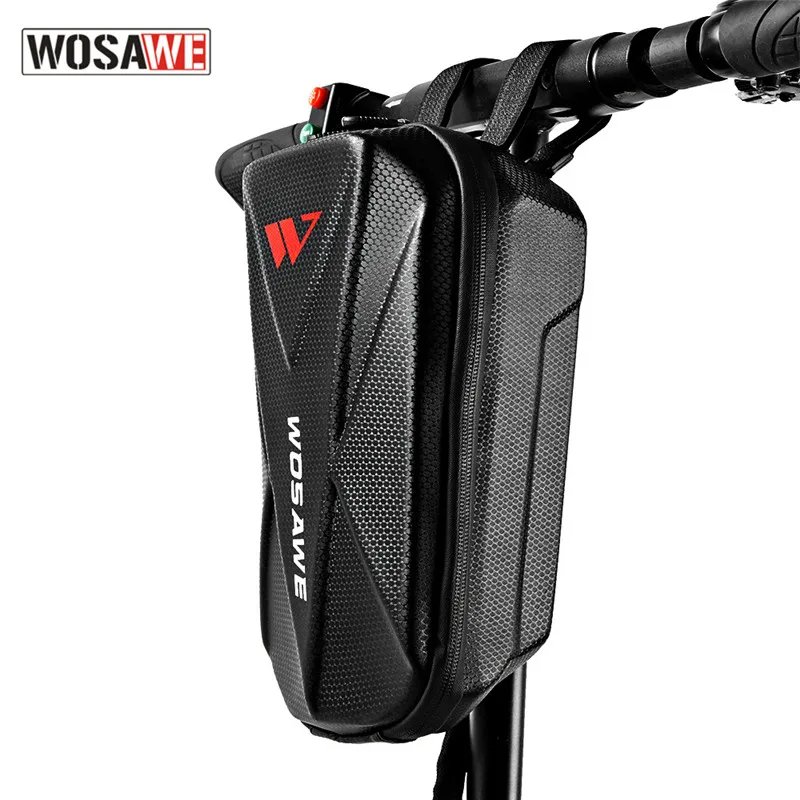 

WOSAWE Moto Electric Scooter Bag Waterproof EVA Hard Shell Skateboard Handlebar Bag Storage Bag Electric Scooter Front Hangs Bag