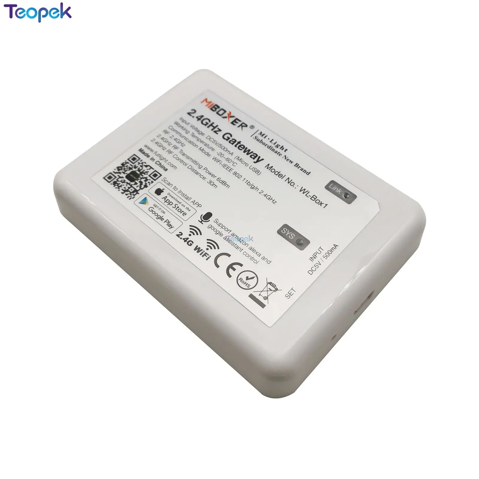 Miboxer WL Box1 2 4 ГГц Wi Fi контроллер DC5V IOS/Andriod система беспроводного управления