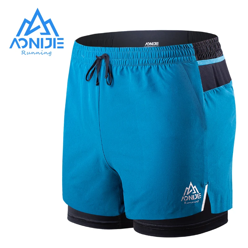 AONIJIE F5102 Men Quick Dry Sports Shorts Trunks Athletic With Lining Prevent Wardrobe Malf For Running Gym Soccer Tennis | Спорт и