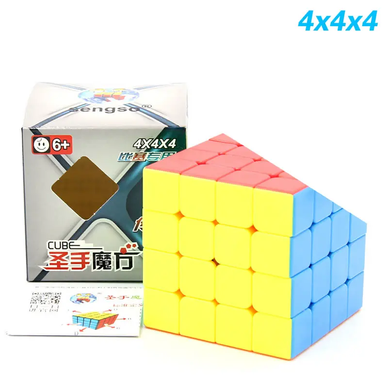 ShengShou Легенда 2x2x2 3x3x3, 4x4x4, 5x5x5, волшебный куб, SengSo Stickerless 2x2/oneplus 3/OnePlus x 3 4x4 5x5 Скорость головоломка развивающая игрушка-головоломка - Цвет: 4x4x4