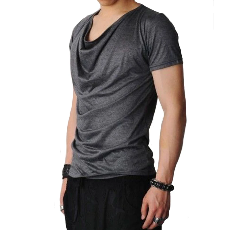 Футболка мужская с воротником капюшоном в стиле хип хоп|fitness tshirt|fashion tshirttshirt fashion |