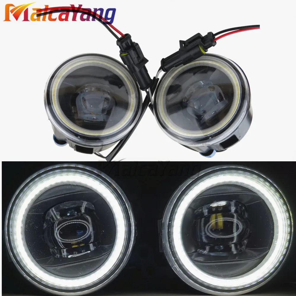 For Nissan Note E11 MPV 2006 2015 90mm Round Angel Eyes Car styling Fog Lamp Assembly Super Bright Fog Light 2pcs|Car Light Assembly| - AliExpress